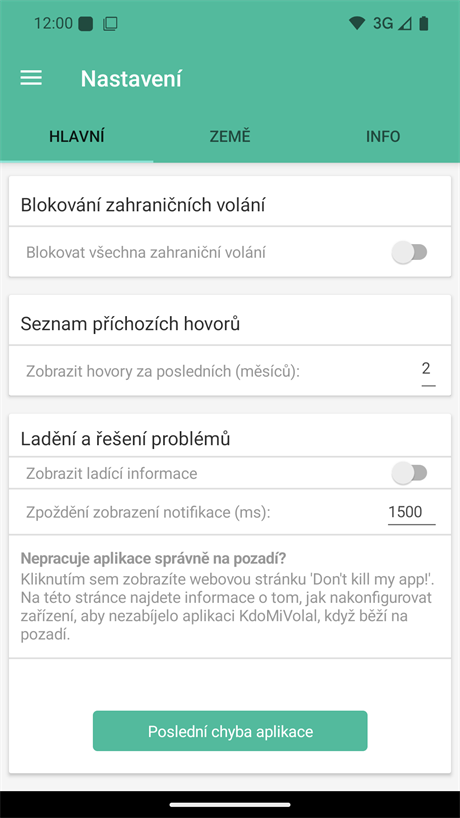 Ladění a řešení problémů