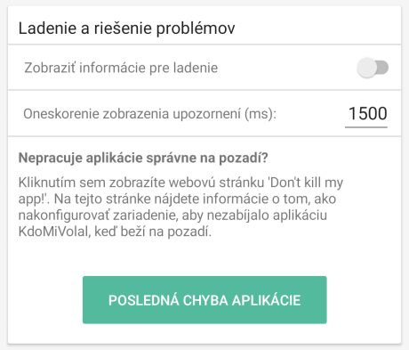 Ladenie a riešenie problémov